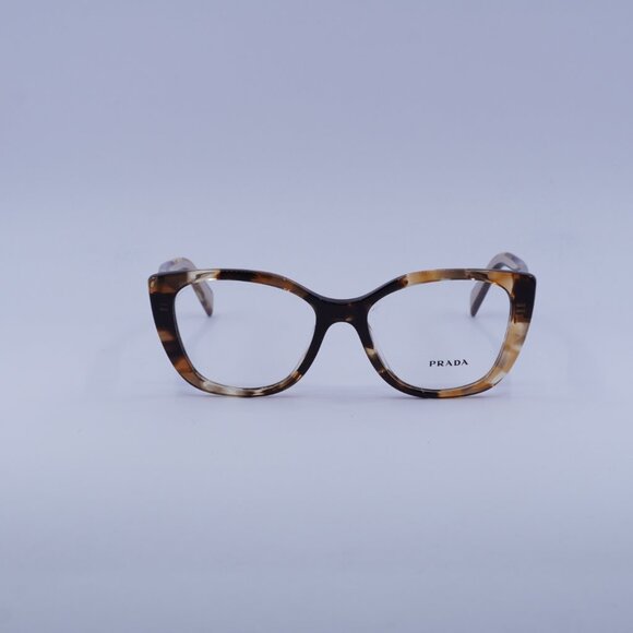 Prada PRB04V 07R1O1 Eyeglasses Havana Caramel 53mm Cat Eye Frame - Picture 2 of 11
